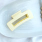 Rectangle Cut-Out Matte Hair Clip