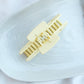 Rectangle Cut-Out Matte Hair Clip