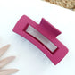 Rectangle Cut-Out Matte Hair Clip