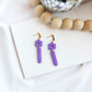 Amethyst Flower Dangle