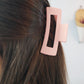 Rectangle Cut-Out Matte Hair Clip