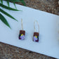 Light Purple Flower Hoops