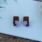 Light Purple Flower Studs