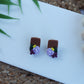 Light Purple Flower Studs