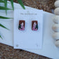 Pink Flower Studs
