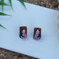 Pink Flower Studs