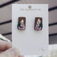 Pink Flower Studs