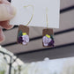 Light Purple Flower Hoops